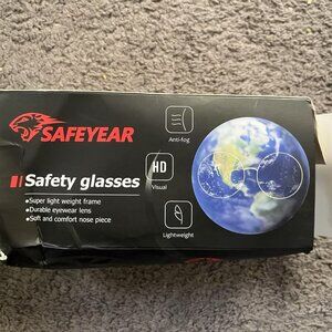 SAFEYEAR ANSI Z87 & EN 166 Anti Fog Safety Goggles Over Glasses for Men Women An